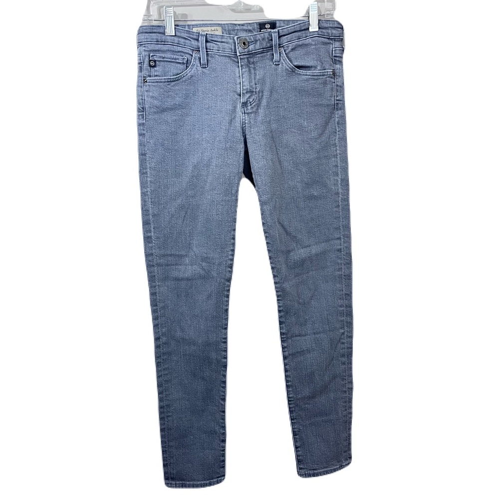 AG Adriano Goldschmied Stevie Ankle Jeans 28R Light Wash Slim Straight Stretch
